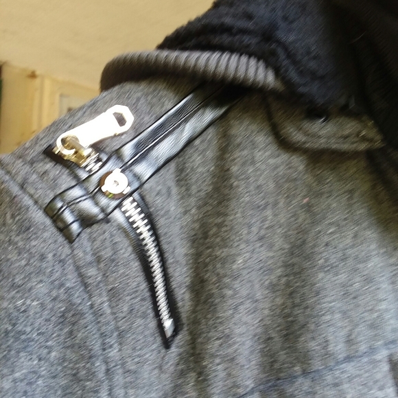 Women's F.U.S.A 1 winter jacket gray black - Picture 2 of 14